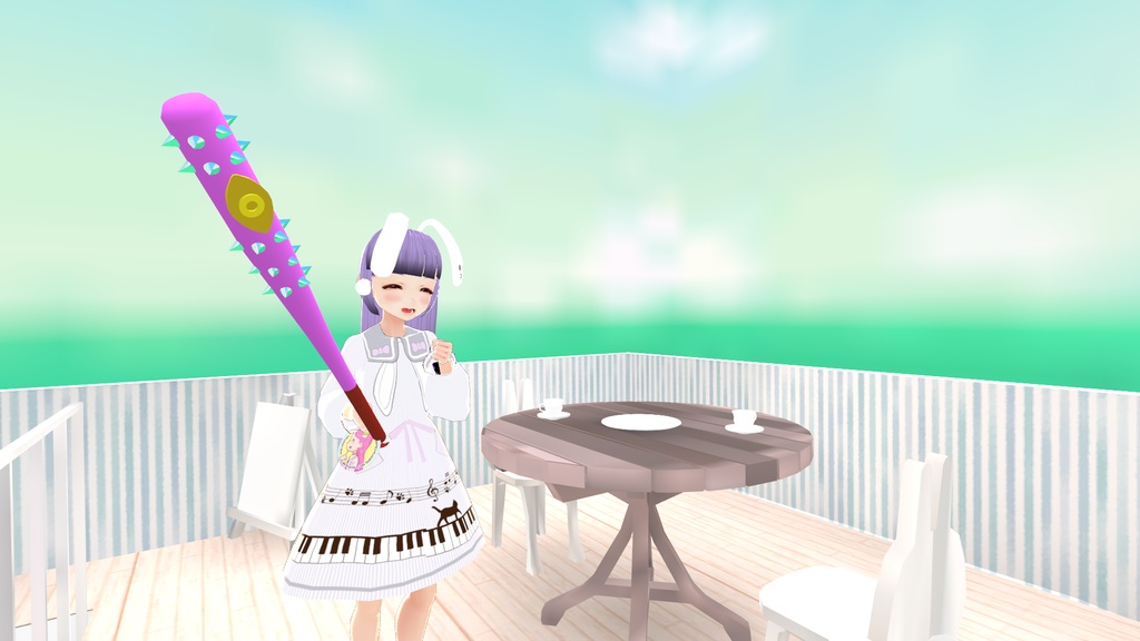 「Ocubat2020」3Dモデル(2082ポリゴン/2マテリアル) + cluster用アイテム