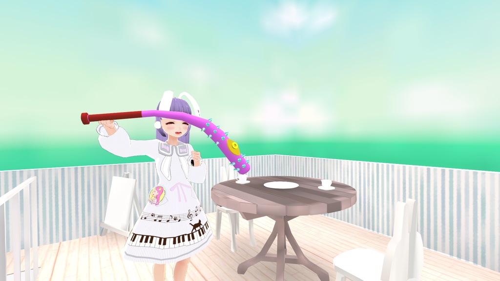 「Ocubat2020」3Dモデル(2082ポリゴン/2マテリアル) + cluster用アイテム