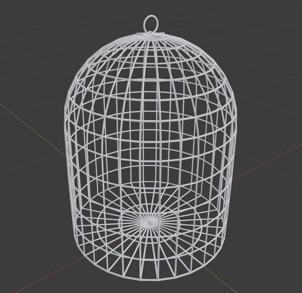 【無料】魔法の鳥かご3Dモデル「BirdCage」(FBX/Blender/unitypackage) - Virtual魔法市出展作品 -