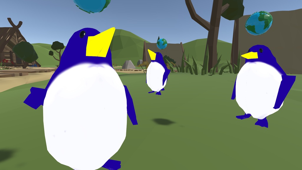 ドコカノペンギン親子アバター(VRChat/Quest対応)