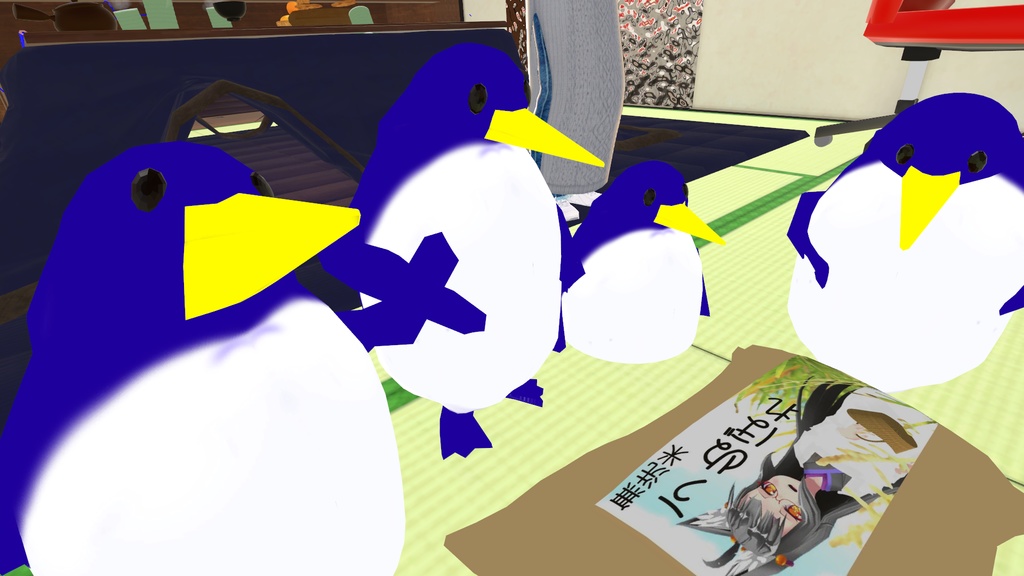 ドコカノペンギン親子アバター(VRChat/Quest対応)