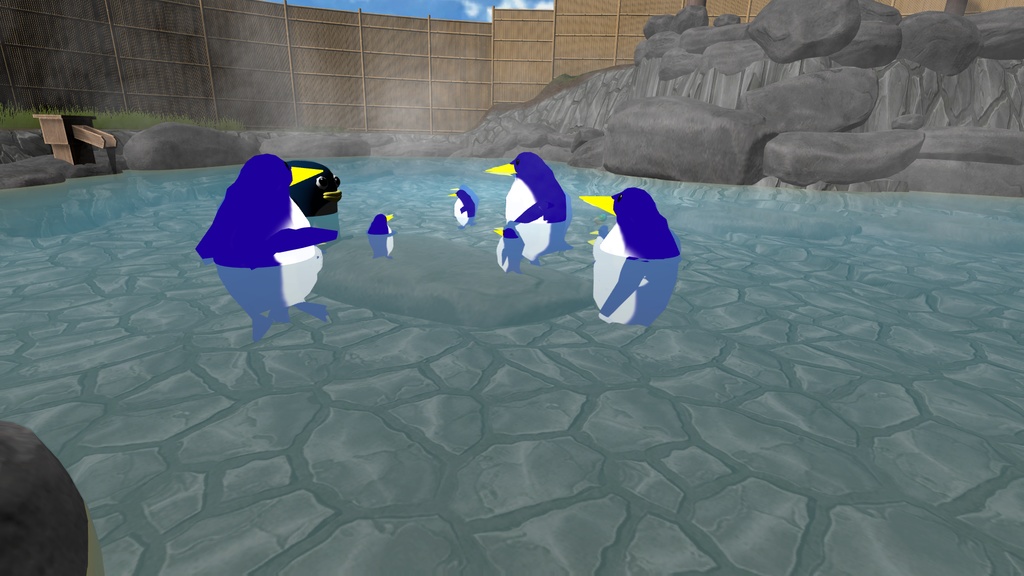 ドコカノペンギン親子アバター(VRChat/Quest対応)