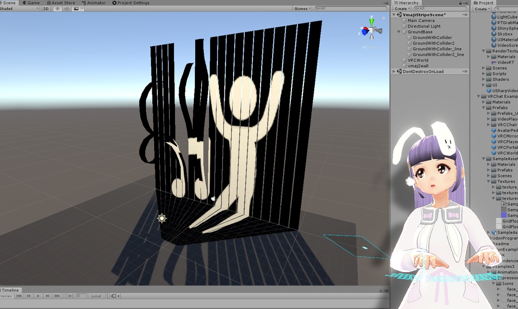 ドコカノうさぎマジカルシェーダーブースセット(VRChat ワールド、モデル、シェーダー3種同梱)