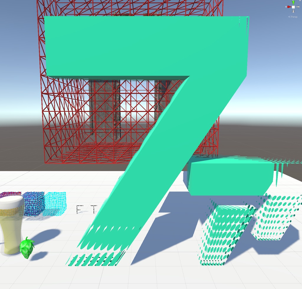 ドコカノファンタズムセブンお土産セット (3Dモデル unitypackage)