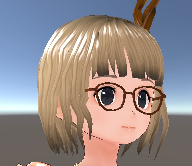 【無料】シンプルメガネ (SimpleGlasses) 3Dモデル(FBX/blend形式)