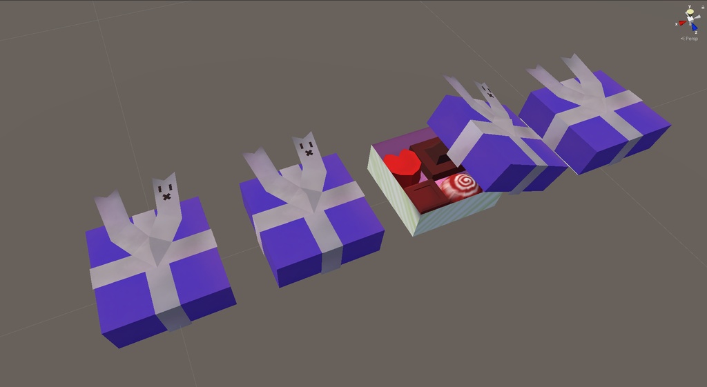 「256チョコ」UnityPackage/FBX/Blender