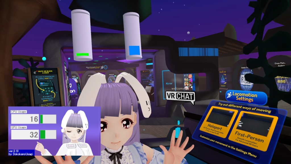 CPU・GPU使用率をOSCでVRChatに送信するアプリ「CPU Usage OSC」