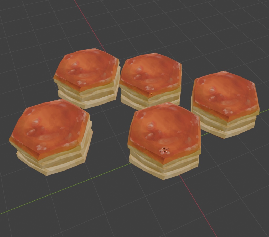 六角パイ 【Unity用3Dモデルパッケージ&FBX】
