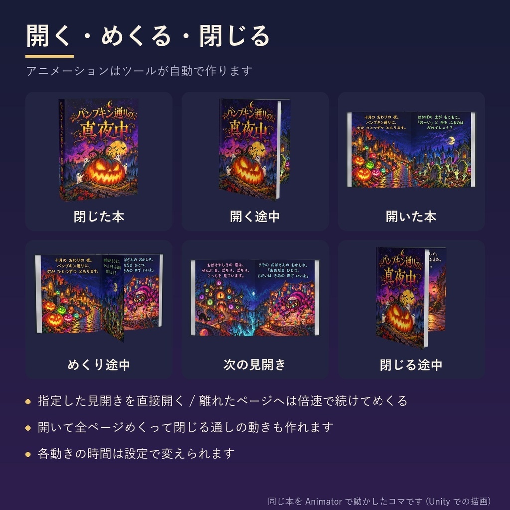 開閉&ページめくり本ギミック for VRChat ワールド&アバター