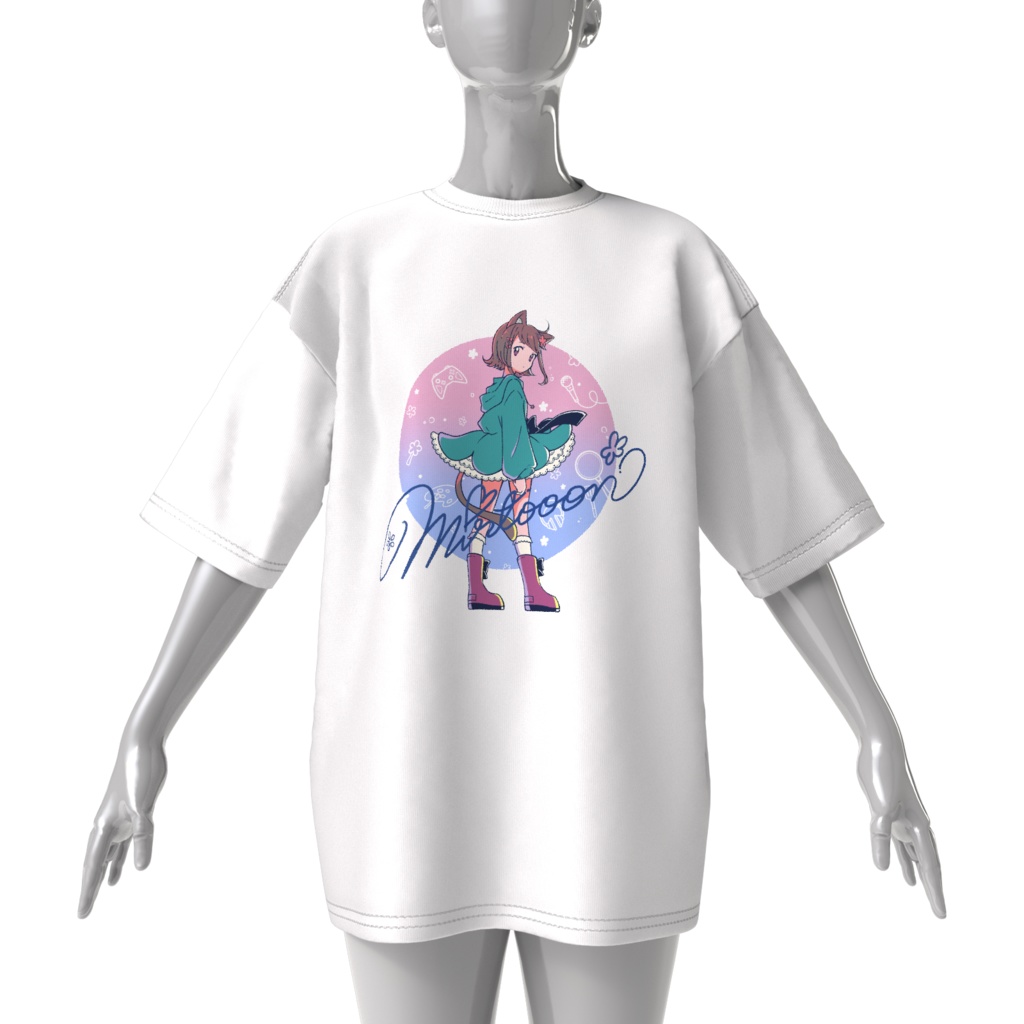 【受注生産】みるとすビックシルエットTシャツ✿ ホワイト