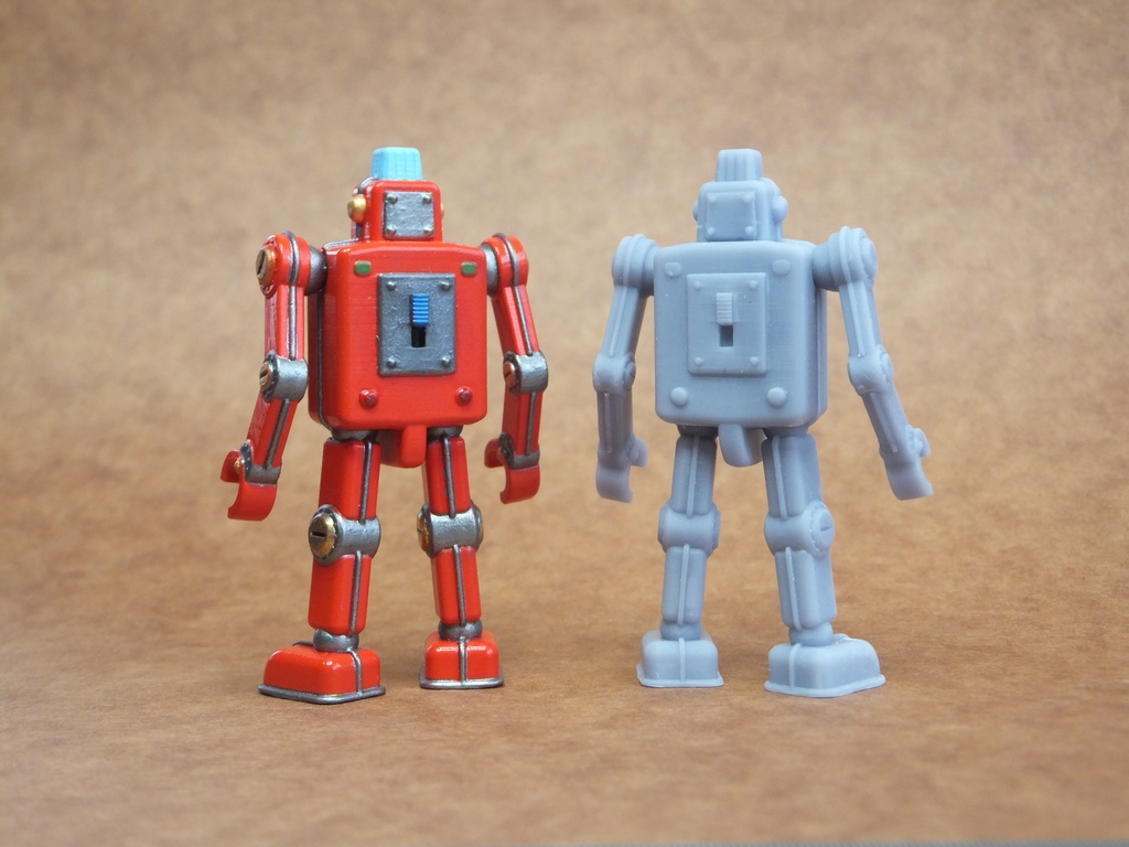 プチロイドF(未塗装未組立て3Dプリンタ出力キット)送料込み