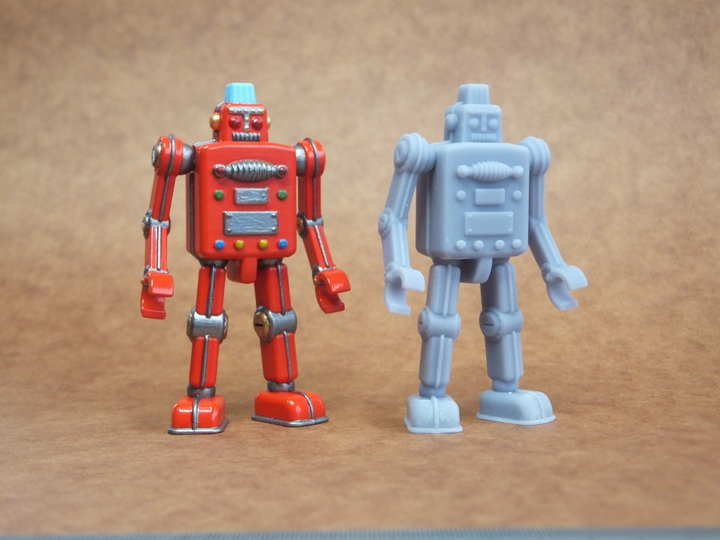 プチロイドF(未塗装未組立て3Dプリンタ出力キット)送料込み