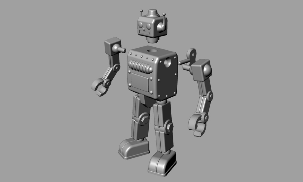 プチロイドG(未塗装未組立て3Dプリンタ出力キット)送料込み