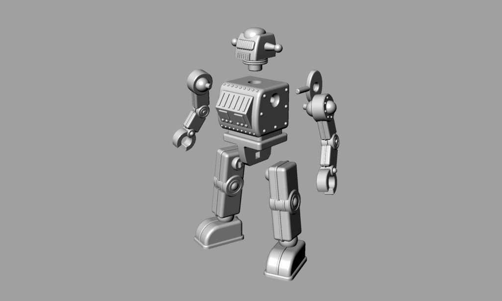 プチロイドH(未塗装未組立て3Dプリンタ出力キット)送料込み