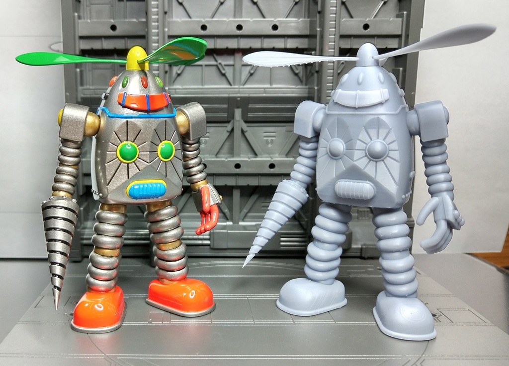 レトロイドNo.43(未塗装未組立て3Dプリンタ出力キット)送料込み