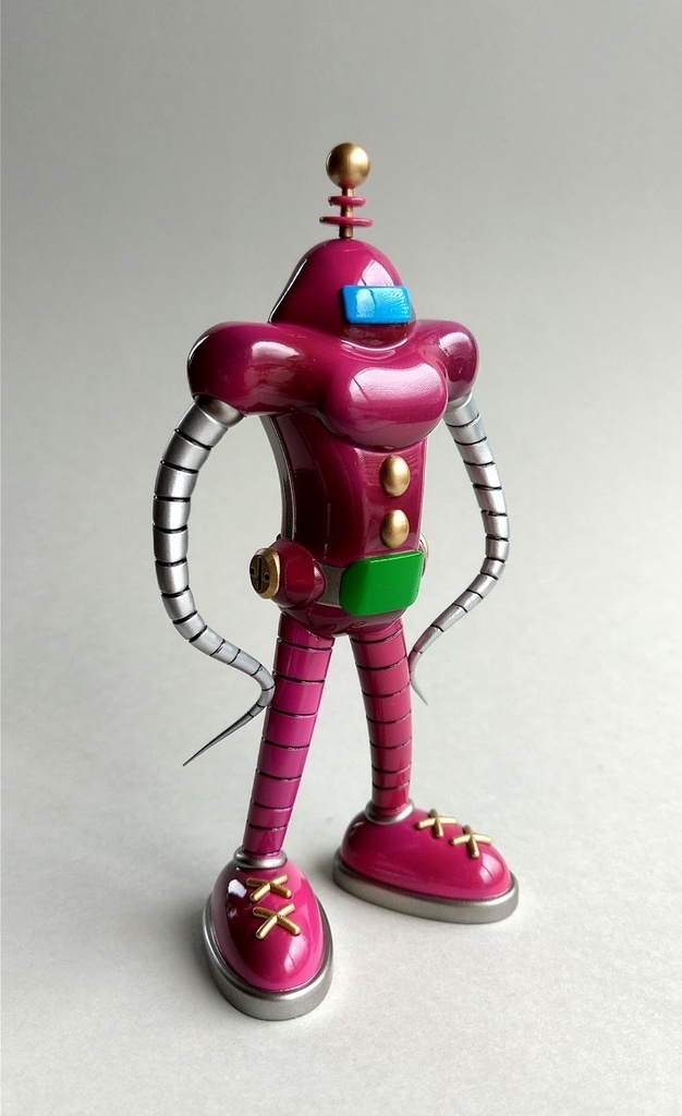 レトロイドNo45(未塗装未組立て3Dプリンタ出力キット)送料込み