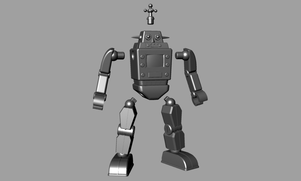 プチロイドI(未塗装未組立て3Dプリンタ出力キット)送料込み