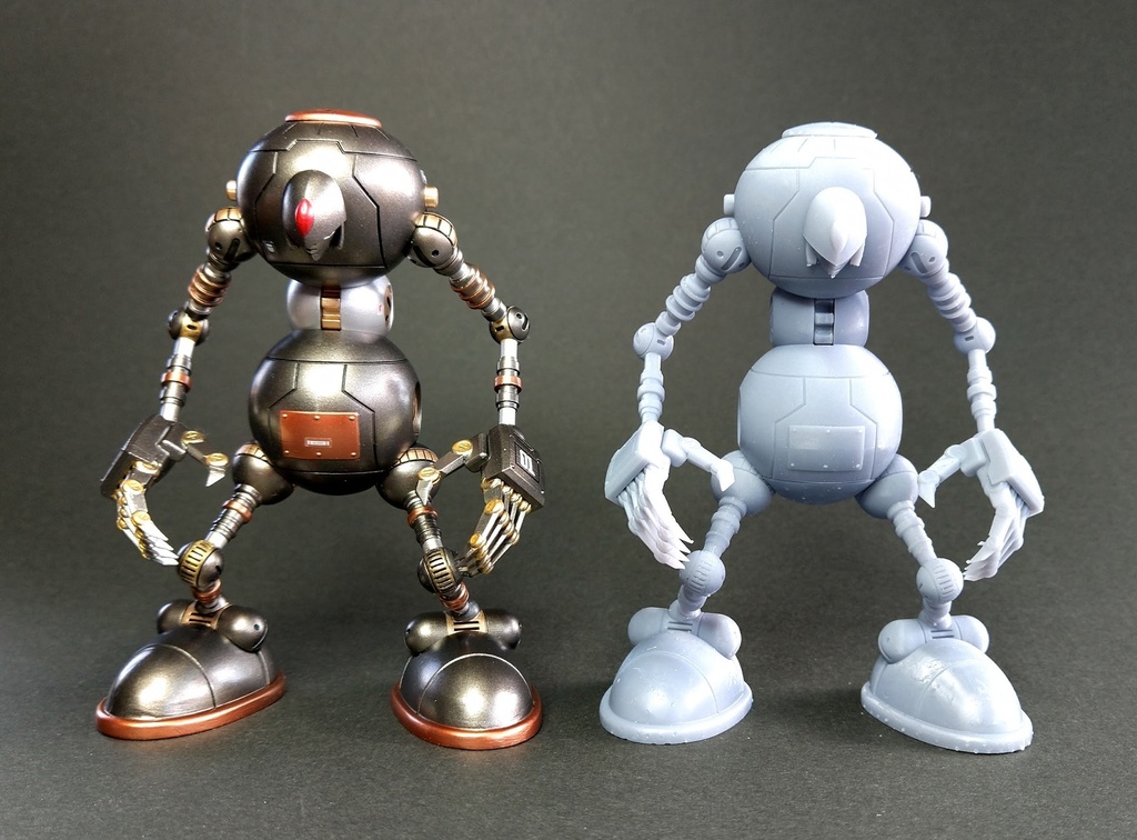 レトロイドNo47(未塗装未組立て3Dプリンタ出力キット)送料込み