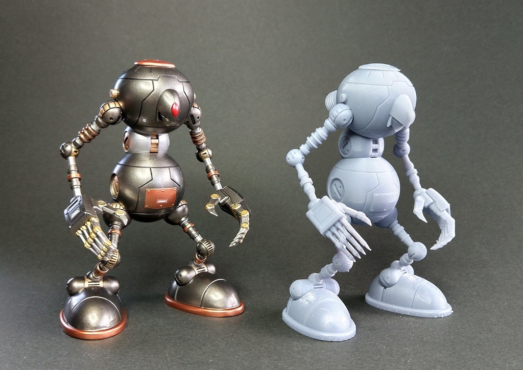 レトロイドNo47(未塗装未組立て3Dプリンタ出力キット)送料込み