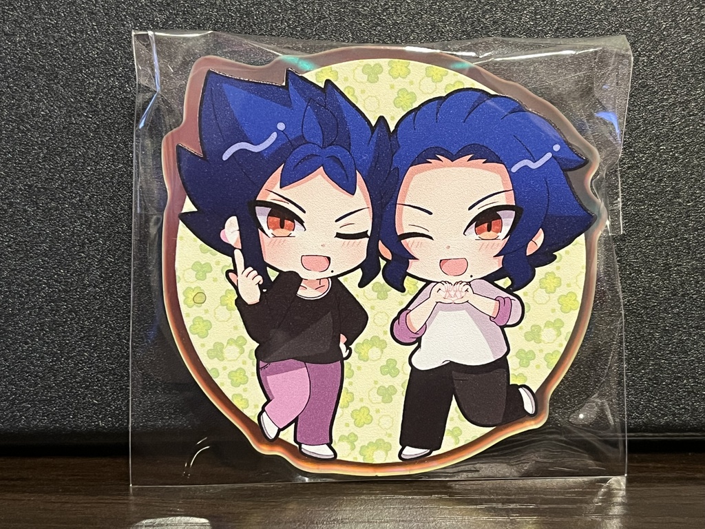 【新作】W優一さんアクリルバッジクリップ