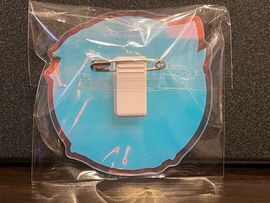 【新作】W優一さんアクリルバッジクリップ