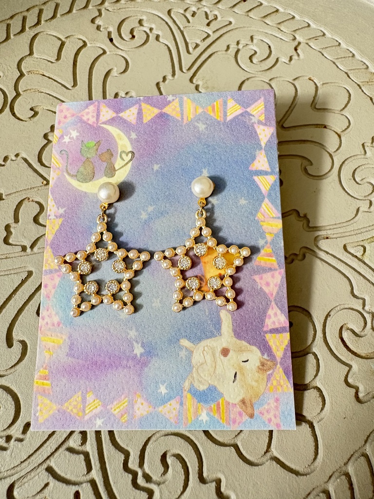 月の戦士概念 星雫ピアス