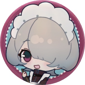 お掃除メイド缶バッジ(57㎜）