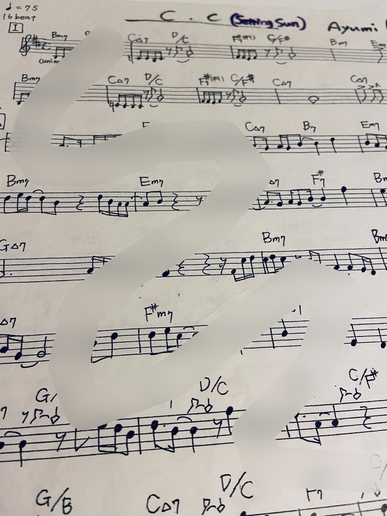 Setting Sun楽譜　※YouTube特典あり