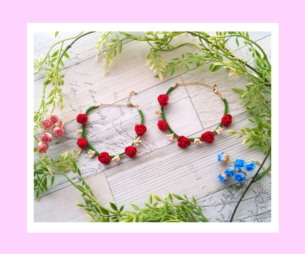 バラの花かんむり