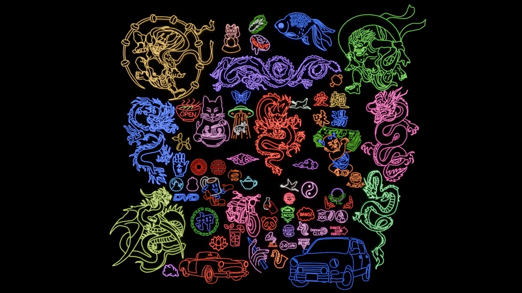 ネオンサインパック　64種類　