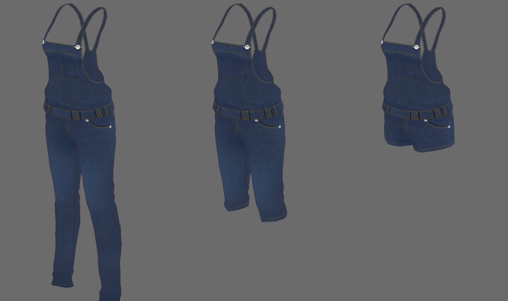 【VRoid】オーバーオール風テクスチャ