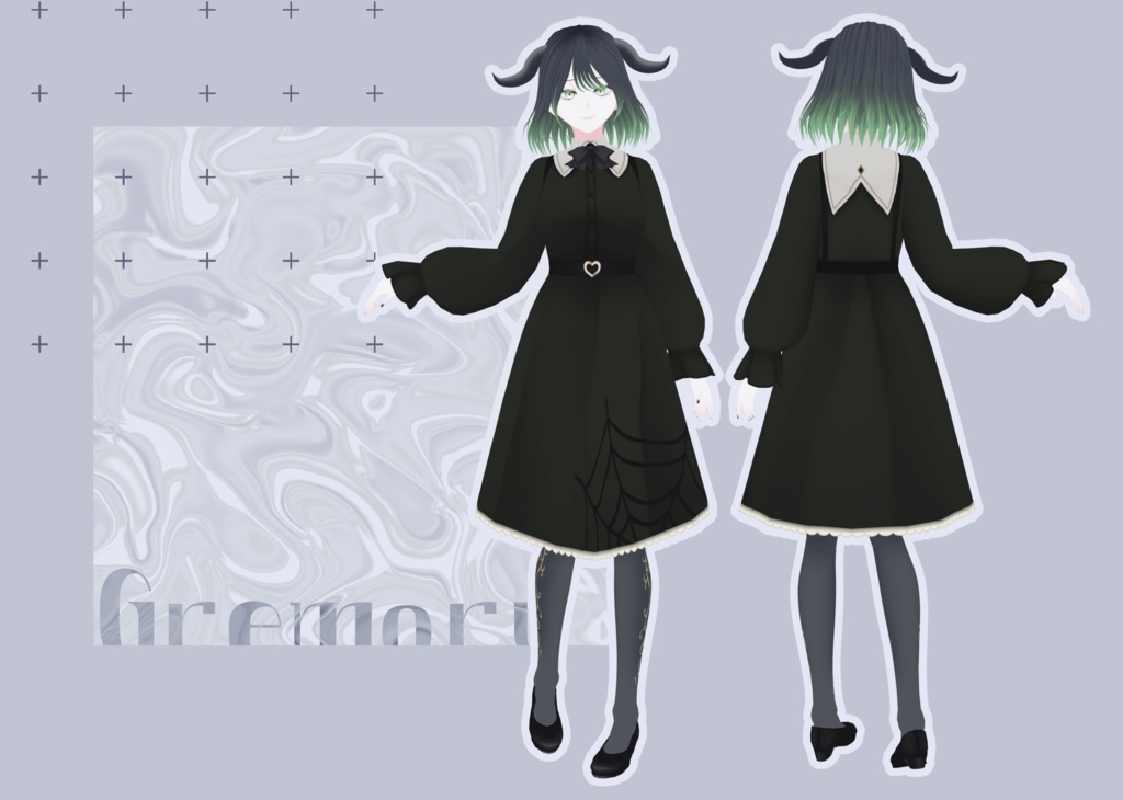 【VRoidモデル】あくまのふたご【オリジナル3Dモデル】