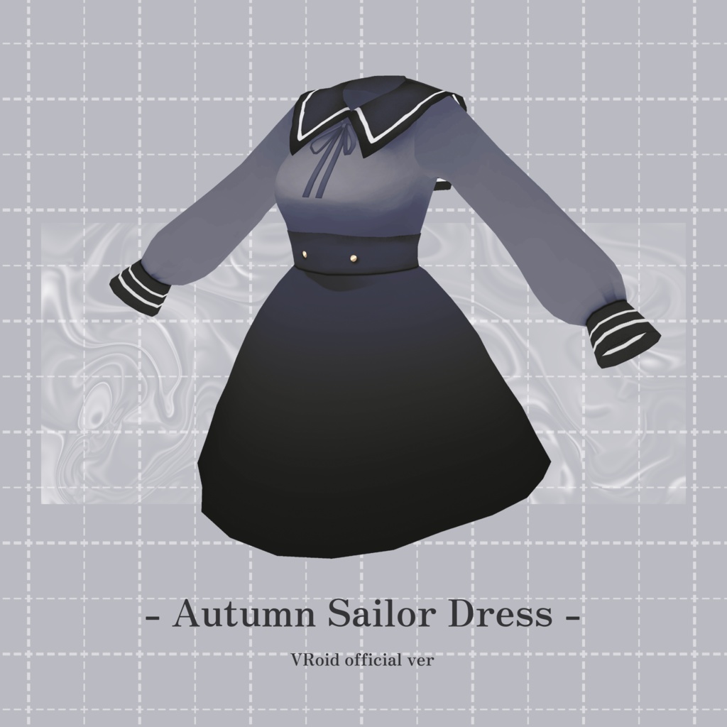 【VRoid正式版】Autumn Sailor Dress【6Color】