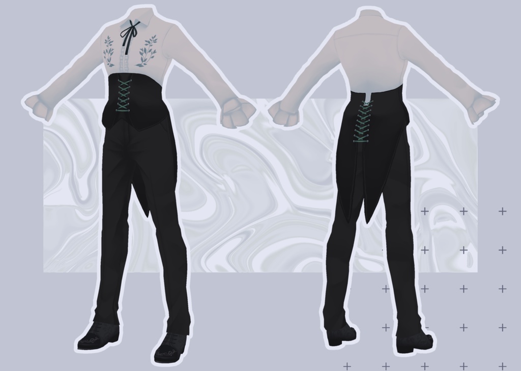 【VRoid正式版】あくまのおようふく【セット販売あり】