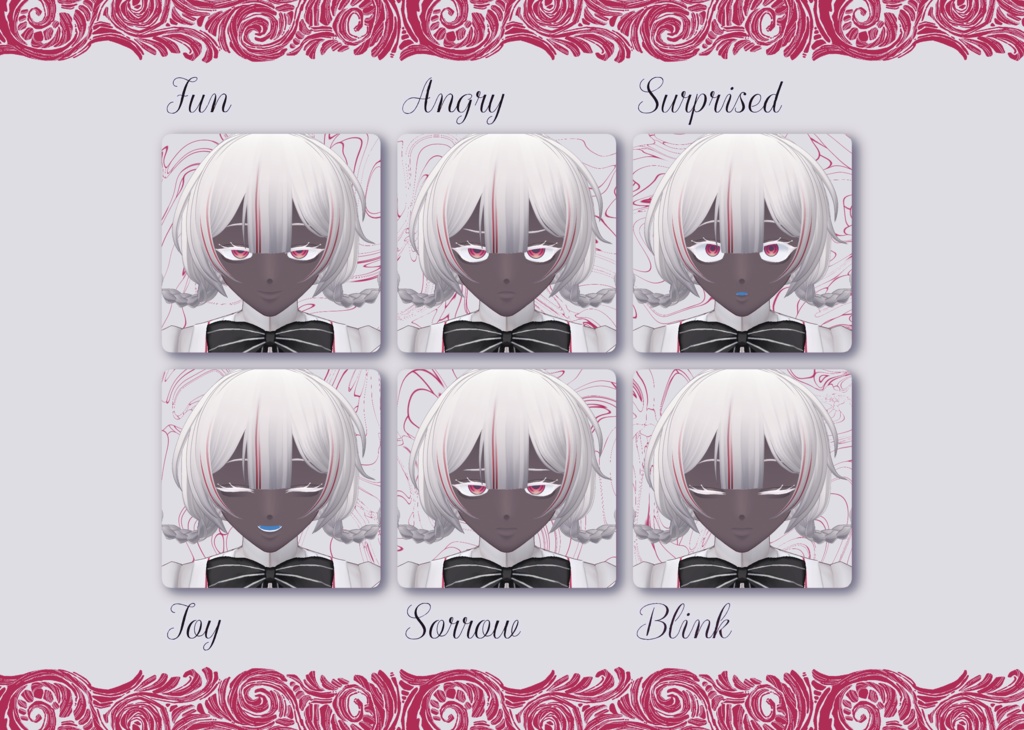 【VRoidモデル】ならくのアバドン【オリジナル3Dモデル】