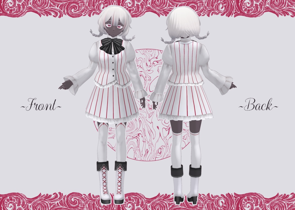 【VRoidモデル】ならくのアバドン【オリジナル3Dモデル】