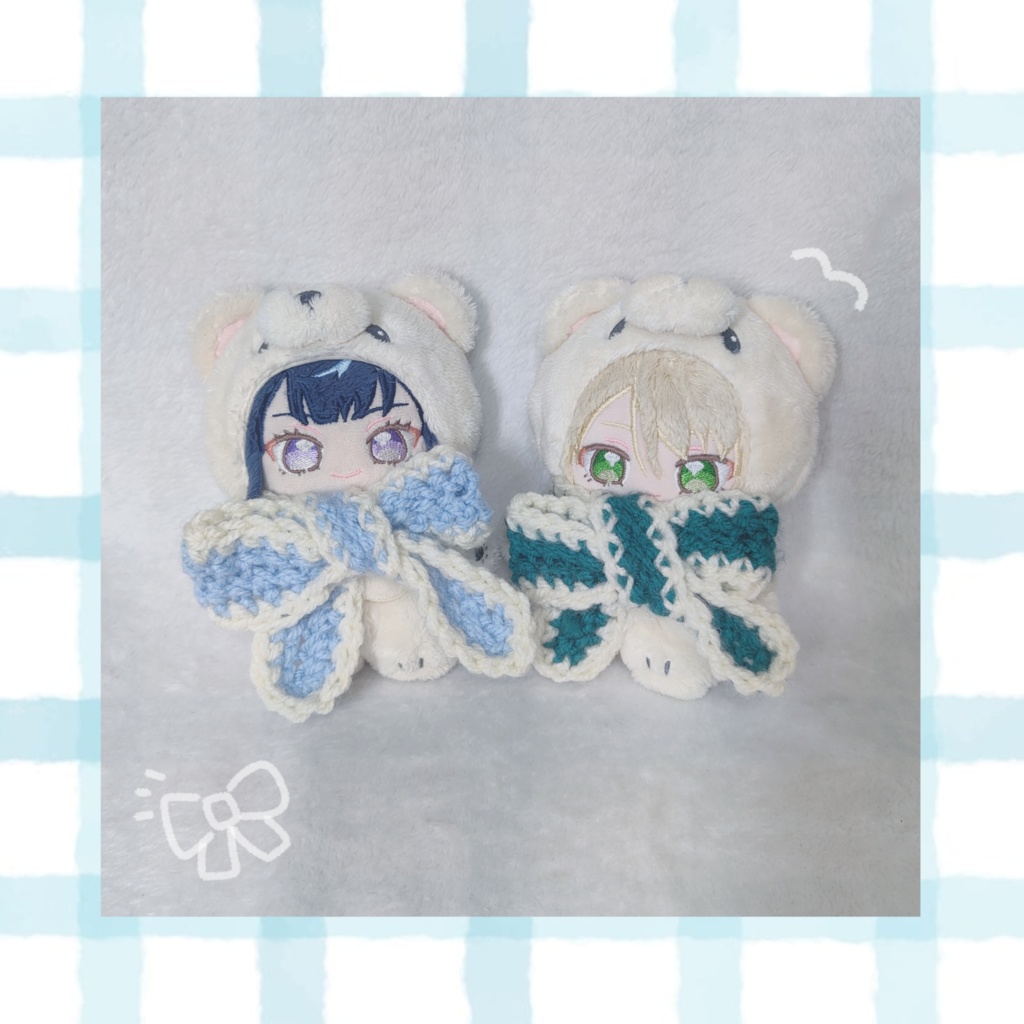 ぬい用 カラーマフラー 