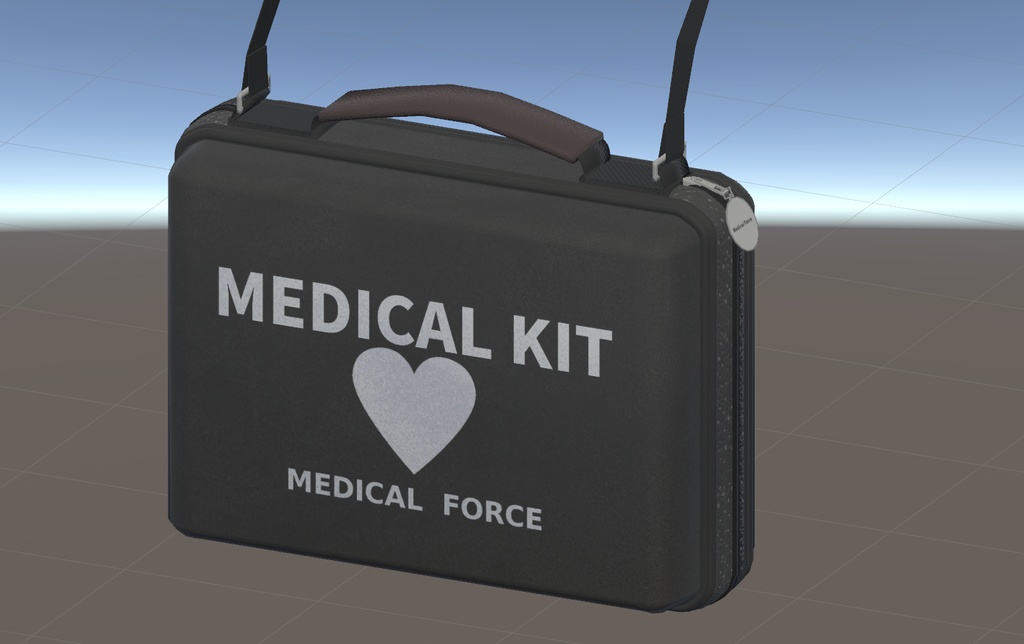 【無料】AED/MEDICAL KITっぽいカバン【VRChat想定】