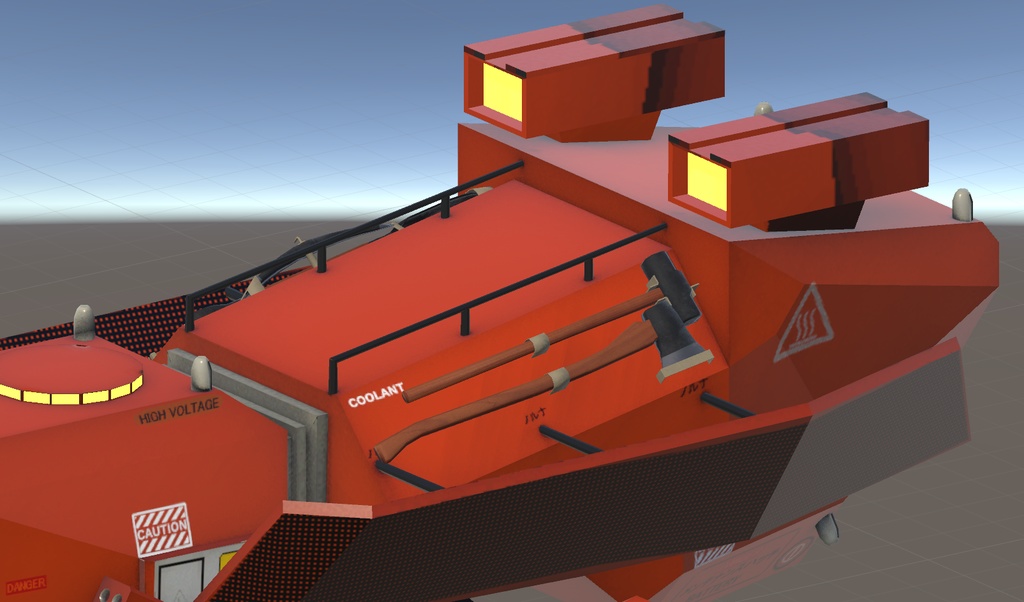 【3Dモデル】斧・金槌(ハンマー)・ツルハシ・シャベル 4種まとめ