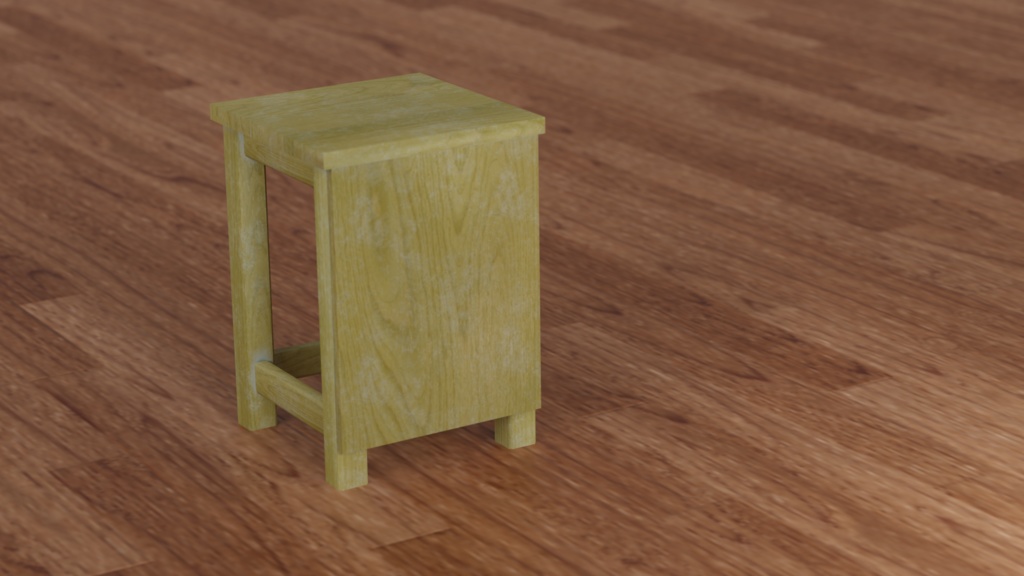 【3Dモデル】図工室の椅子と机