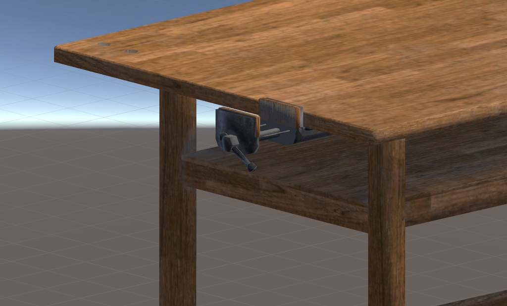 【3Dモデル】図工室の椅子と机