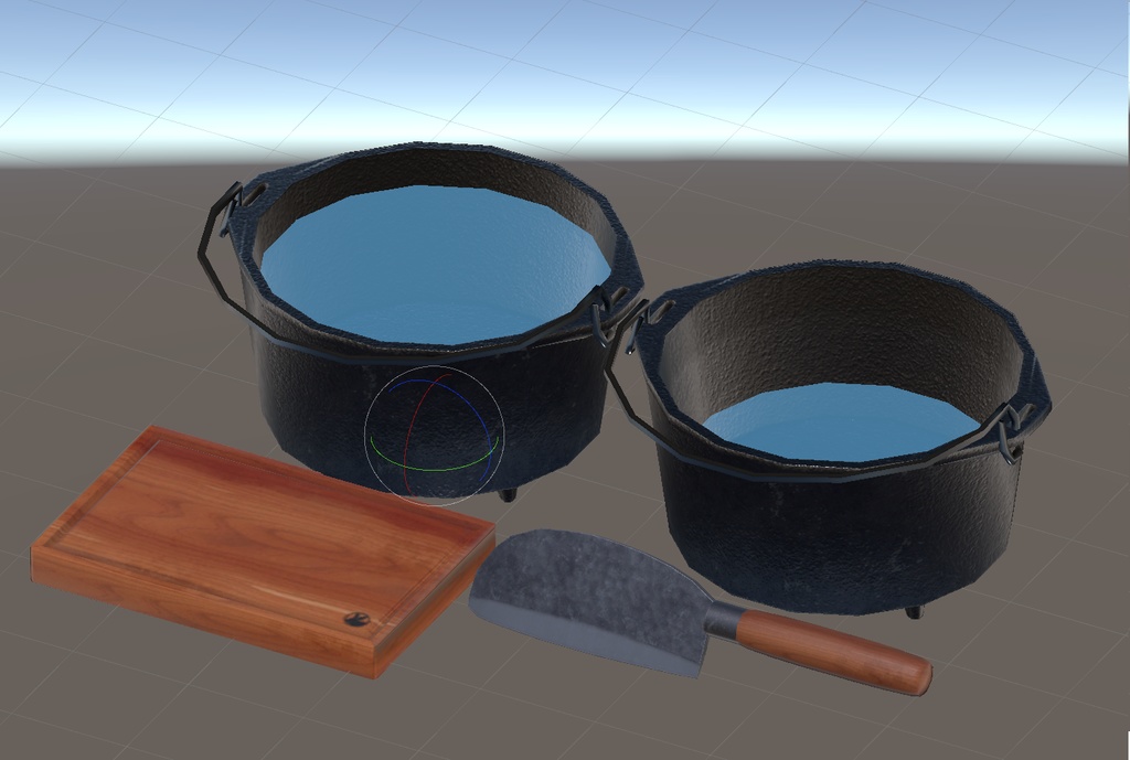 【3Dモデル】アウトドアっぽい調理器具セット