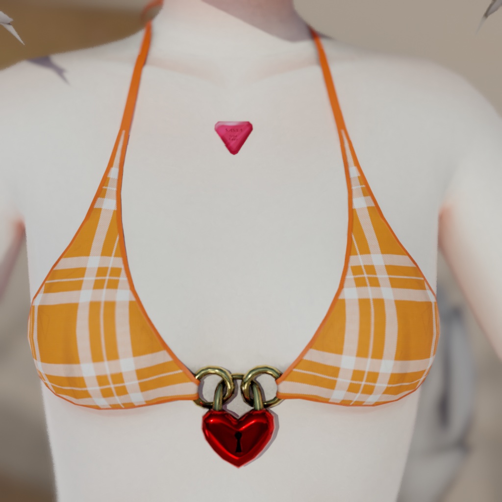 【3Dモデル】フロントロック水着 -VoidCat達用-