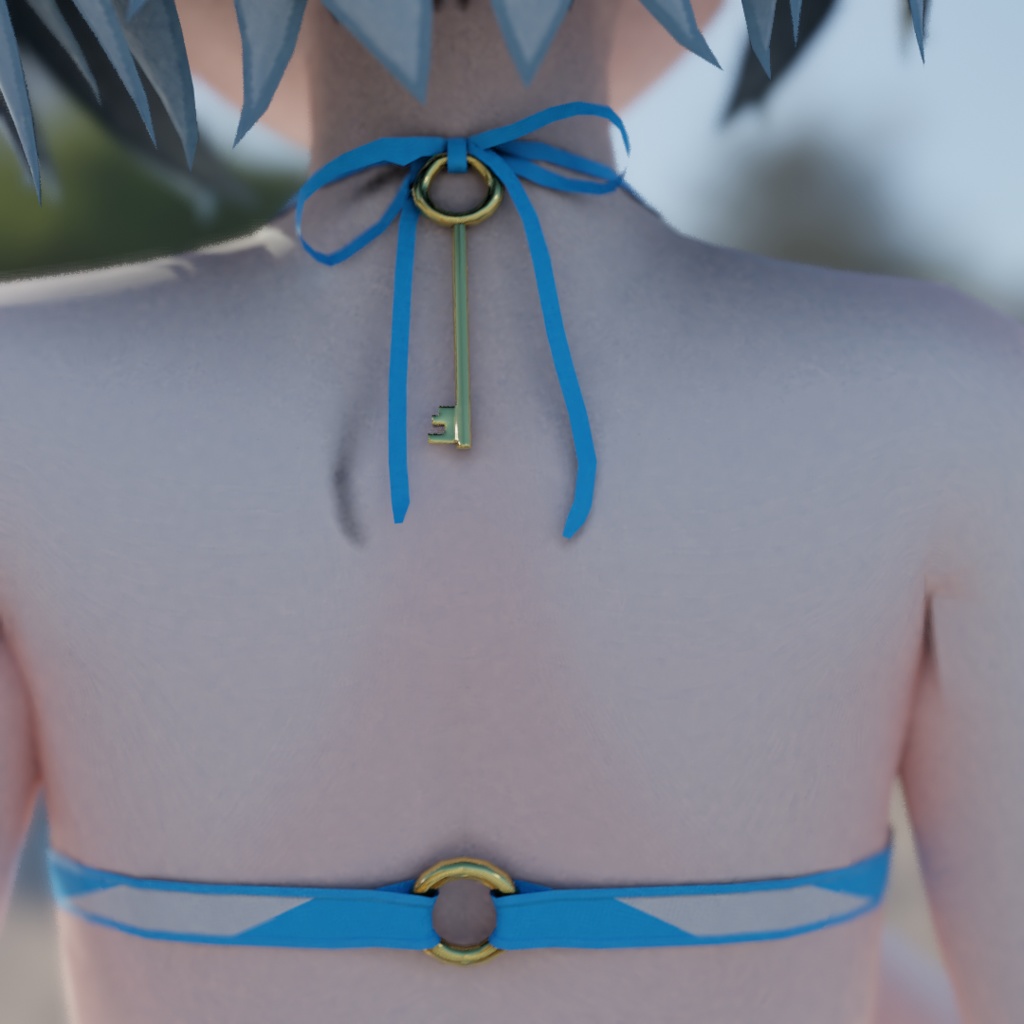 【3Dモデル】フロントロック水着 -VoidCat達用-