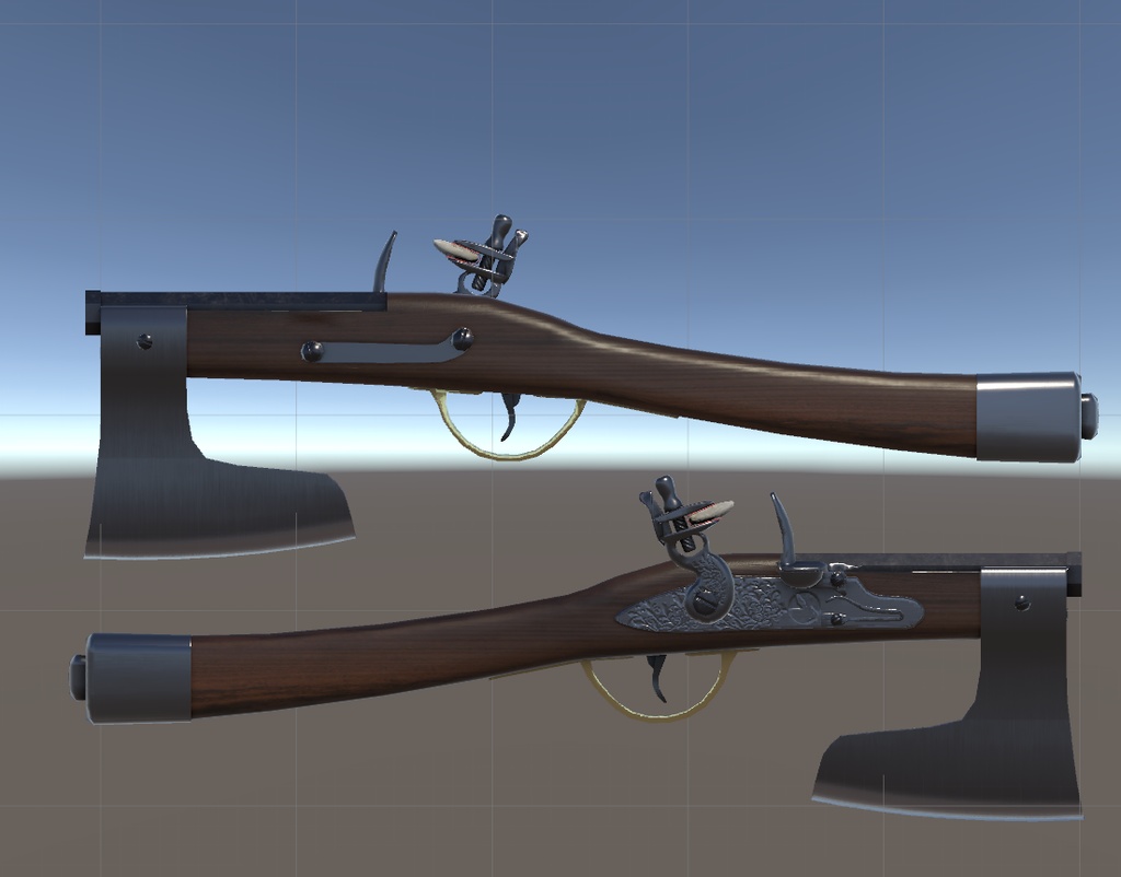 【3Dモデル】アックスピストル(Axepistol)