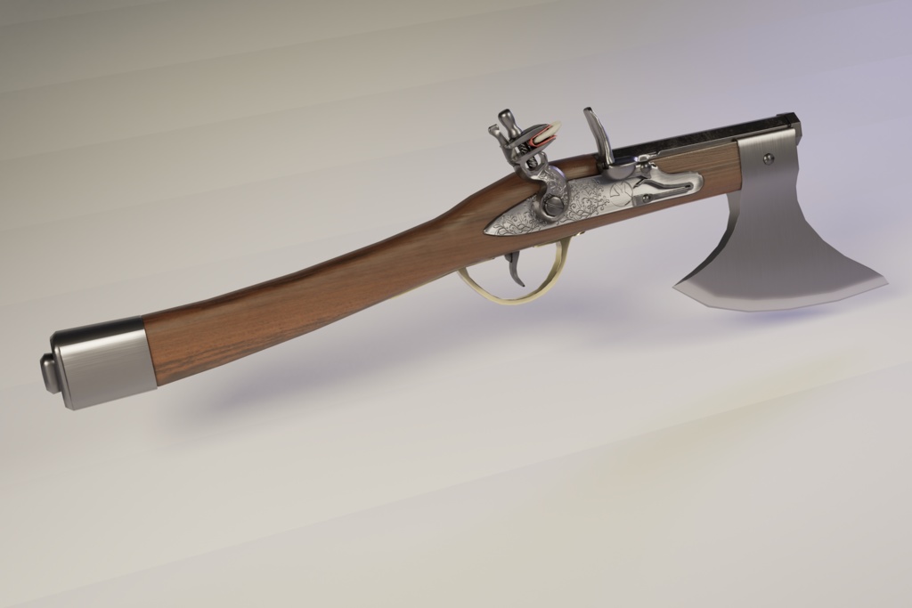 【3Dモデル】アックスピストル(Axepistol)