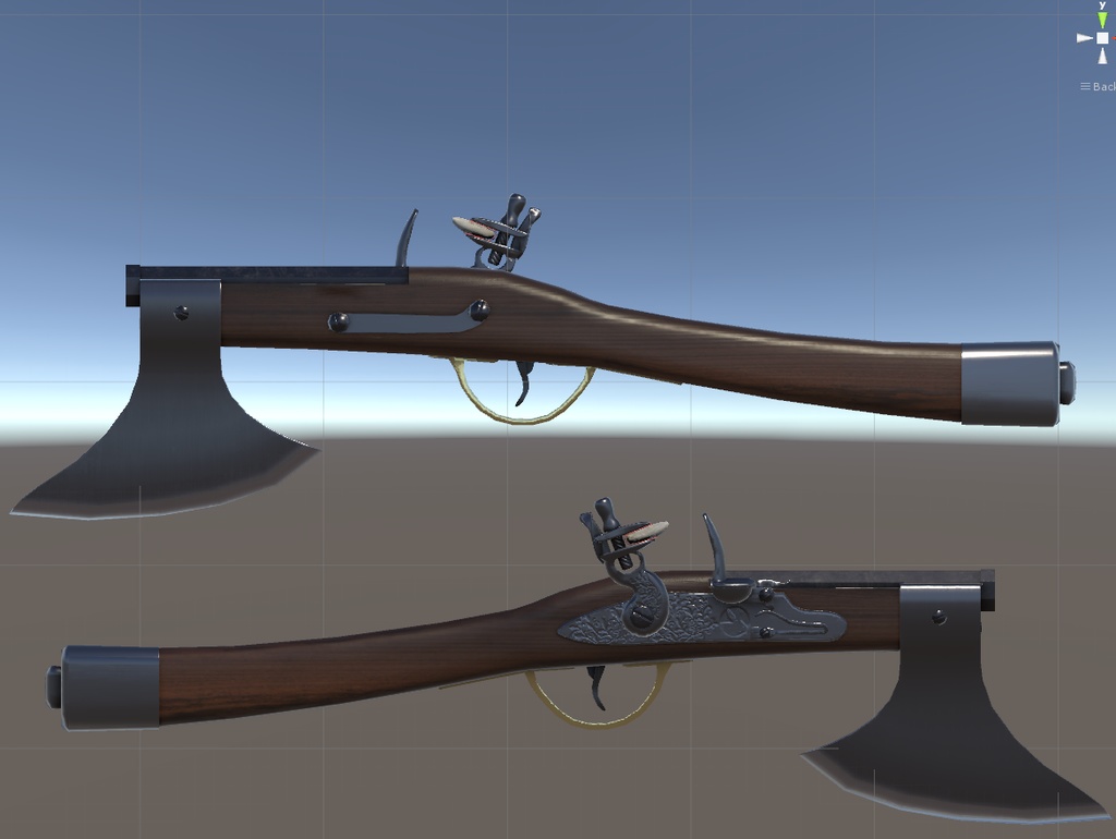 【3Dモデル】アックスピストル(Axepistol)