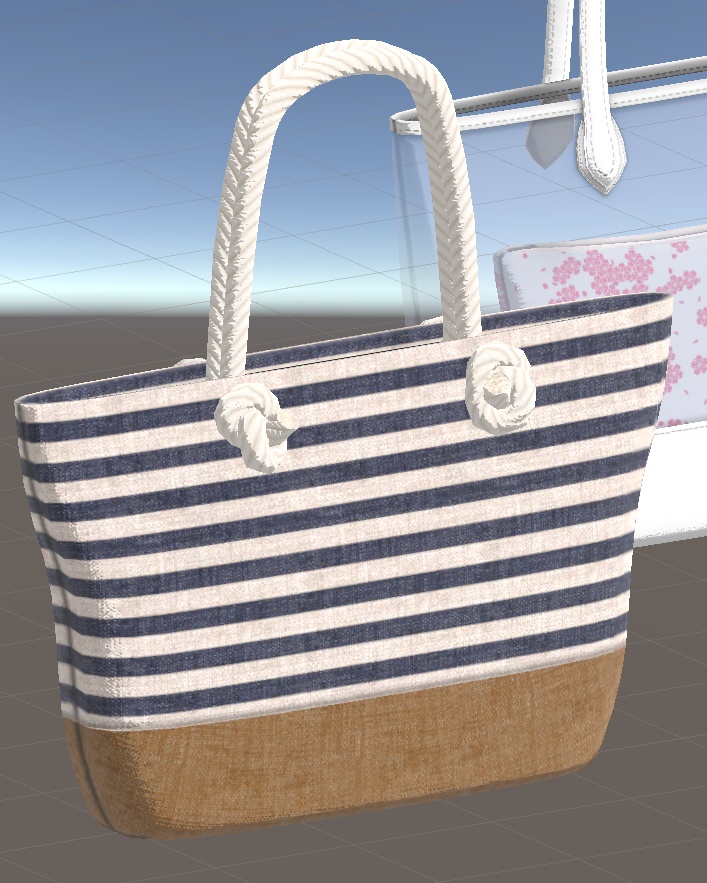 【3Dモデル】ビーチ向けバッグ3種