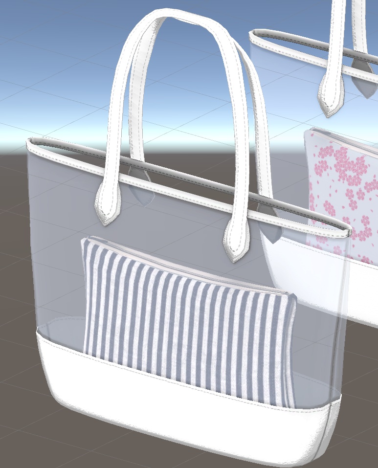 【3Dモデル】ビーチ向けバッグ3種