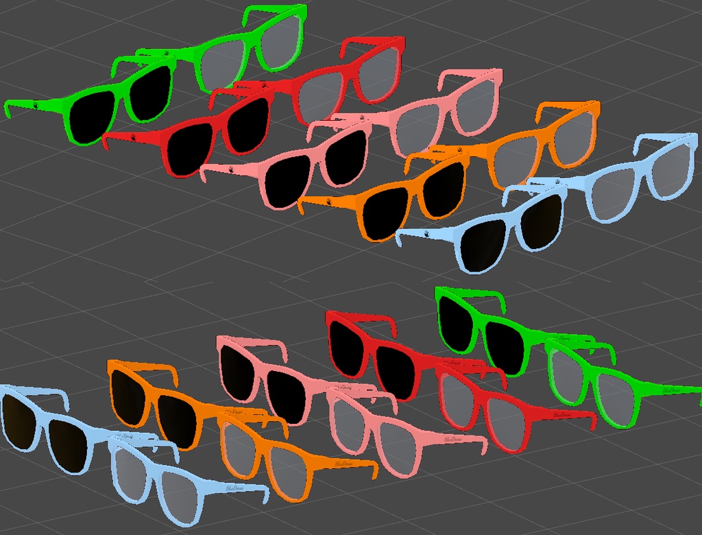 【3Dモデル】「こうめ」「おもち」ちゃん向け水着